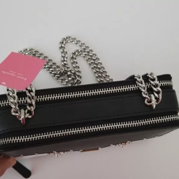 Kate Spade Frosty Chain Double Zip Crossbody - Penguin - Picture 6 of 10